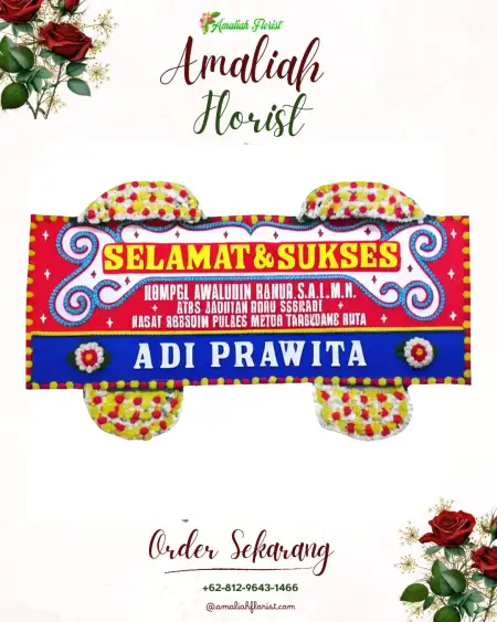 Papan Bunga Ucapan Selamat LANGKAT