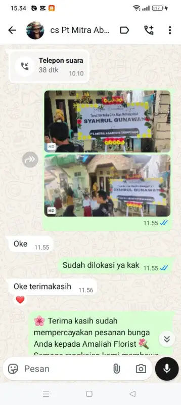 Testimonial Papan ucapan LANGKAT